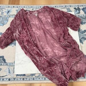 Arizona Jean Company Mauve Velvet Robe